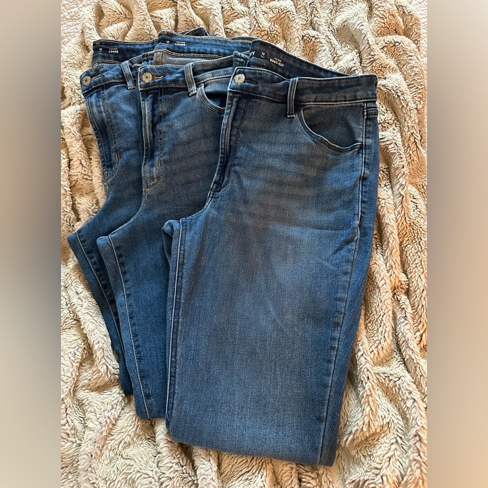 Old Navy Bundle! 2 pairs high rise Loose and 1 pair Boot Cut all size 12 TALL
